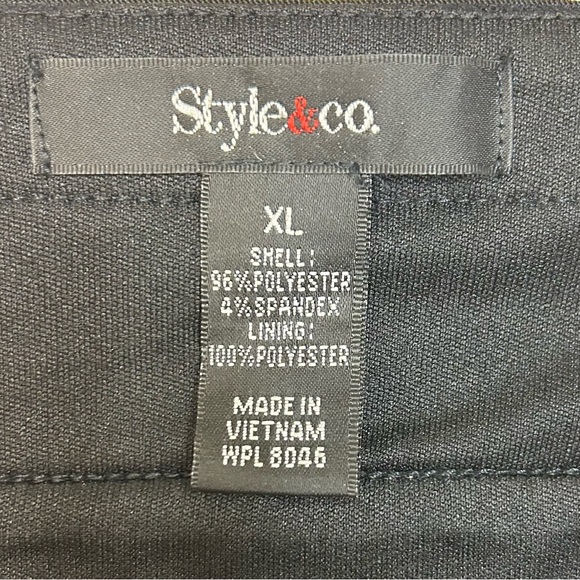 Style&Co Black And White Snake Printed Dress | Size XL - Picture 5 of 5